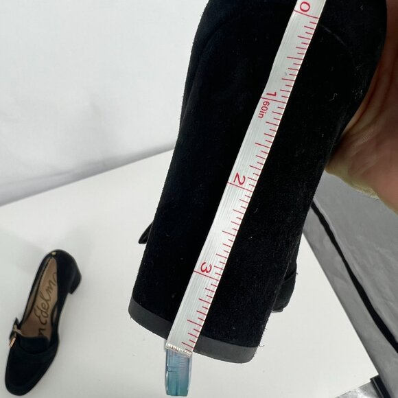 Sam Edelman Black Heels with Gold Accent - Picture 9 of 11